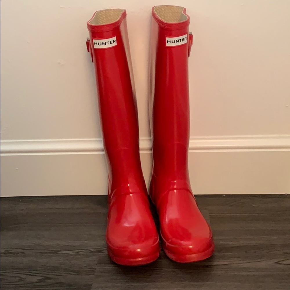 Red Hunter Boots